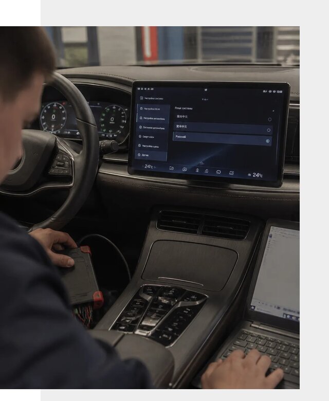 Русификация автомобиля BYD HAN для эксплуатации в Петрозаводске